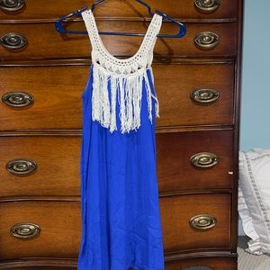 Short royal blue dress